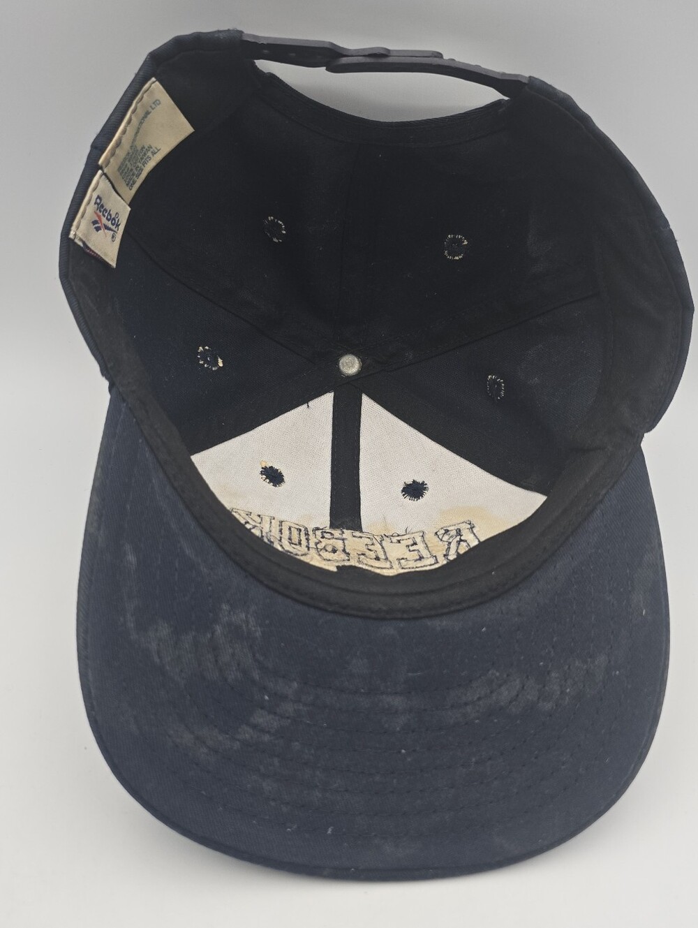 Vintage Reebok Navy Adjustable Snapback Hat - Picture 13 of 15